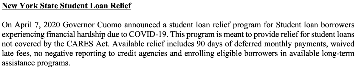 English Student Loan Relief